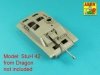 Aber 35l-336 Muzzle brake base barrel for German / lufa bez hamulca do StuG.III, Ausf.G & SyuG.IV tank guns 1/35